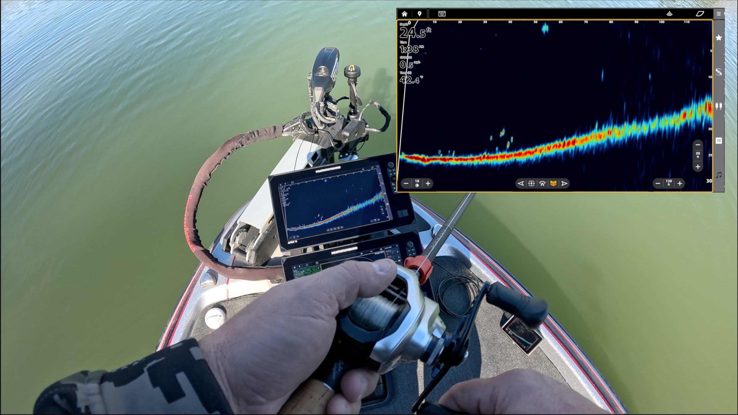 ミミコページ！ Humminbird Mega Live 2 ( On The Water Real World Test and Sonar